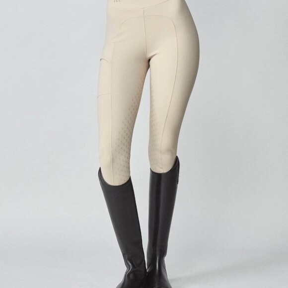 NWT YAGYA Compression Pull-On Riding Breeches Tan Size XXS - Picture 4 of 6